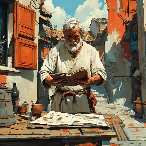 The master craftsman and his son